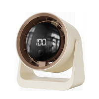 Вентилятор настольный/подвесной Desktop High-Speed Fan BY-001, аккумуляторный,  дисплей