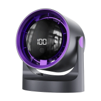 Вентилятор настольный/подвесной Desktop High-Speed Fan BY-001, аккумуляторный,  дисплей