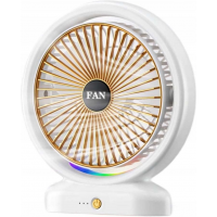 Вентилятор настольный Fantasy Color Fan F14, аккумуляторный, 3 режима, подсветка, Type-C