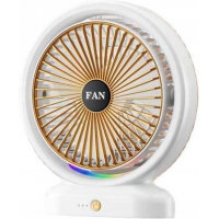 Вентилятор настольный Fantasy Color Fan F14, аккумуляторный, 3 режима, подсветка, Type-C