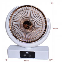 Вентилятор настольный Desktop Loop Fan F23, аккумуляторный, 5 скоростей, дисплей, таймер,