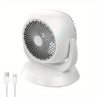 Вентилятор настольный Design Product Best F3, аккумуляторный, 4 режима, поворот, Type-C