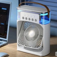 Вентилятор с водяным охлаждением Air Cooler Fan F4, с увлажнителем, подсветкой, 3 режима, таймер