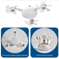 Вентилятор-лампа Drone Fan Light AT-3FD, с цоколем в патрон, пульт, 3 режима света