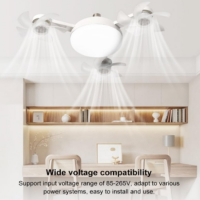 Вентилятор-лампа Drone Fan Light AT-3FD, с цоколем в патрон, пульт, 3 режима света