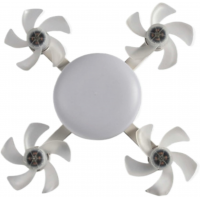Вентилятор-лампа Drone Fan Light AT-4FD, E27, пульт, 3 режима света, 4  вентилятора