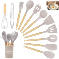 Набор кухонных принадлежностей Silicone Kitchen Set 11 в 1 на подставке (LUX качество) 