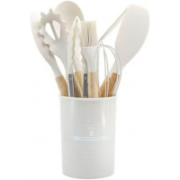 Набор кухонных принадлежностей Silicone Kitchen Set 11 в 1 на подставке (LUX качество) 