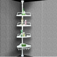 Полка угловая Multi Corner Shelf для ванной комнаты 4-ярусная, 210×34×22 см, 