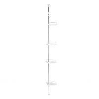 Полка угловая Multi Corner Shelf для ванной комнаты 4-ярусная, 210×34×22 см, 