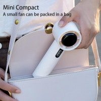 Вентилятор ручной SKR-F638  с аккумулятором, цифровым дисплеем