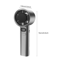 Вентилятор ручной M11, с аккумулятором, цифровым дисплеем, Type-C