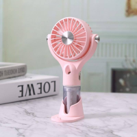 Вентилятор ручной Spray Fan LX633Y, с аккумулятором, увлажнителем, подставкой для телефона, Type-C