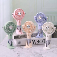 Вентилятор ручной Spray Fan LX633Y, с аккумулятором, увлажнителем, подставкой для телефона, Type-C