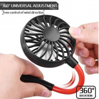 Вентилятор на шею Wearable Sports Fan ZY-A1, с аккумулятором, двойной