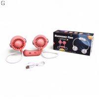 Вентилятор на шею Summer Fan SM-A8, с аккумулятором, двойной, Type-C