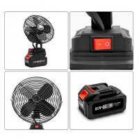 Вентилятор настольный Lithium Battery Fan LD-8, 24V, со съёмным аккумулятором