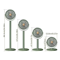 Вентилятор 4 в 1 Solar Floor Fan S39, 4000 мАч, солнечнечная панель, лампа,  5 скоростей