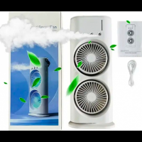 Вентилятор двойной F18, с водяным охлаждением, увлажнителем, подсветкой, таймером