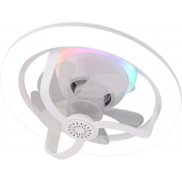 Вентилятор-лампа с цоколем в патрон, JY-1656, 3 режима, RGB, функция ароматерапии