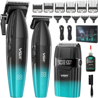 Машинка для стрижки VGR V-640 S3, набор 3 в 1 (машинка, триммер, электробритва)