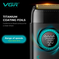 Машинка для стрижки VGR Stepless Pro 4 in 1, набор (машинка, триммер, электробритва, фен)