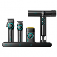 Машинка для стрижки VGR Stepless Pro 4 in 1, набор (машинка, триммер, электробритва, фен)