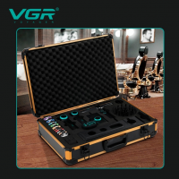 Машинка для стрижки VGR Stepless Pro 4 in 1, набор (машинка, триммер, электробритва, фен)