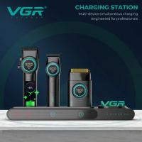 Машинка для стрижки VGR Stepless Pro 3 in 1, набор (машинка, триммер, электробритва), до 9000 об/мин Машинка для стрижки VGR Stepless Pro 3 in 1, набор (машинка, триммер, электробритва), до 9000 об/мин