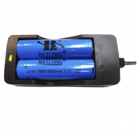 Зарядное устройство для батареек 2×18650, сетевое, DOUBLE Зарядное устройство для батареек 2×18650, сетевое, DOUBLE