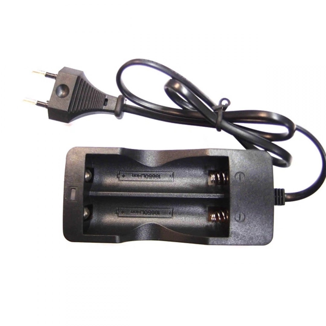 Зарядное устройство для батареек 2×18650, сетевое, DOUBLE Зарядное устройство для батареек 2×18650, сетевое, DOUBLE