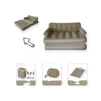 Надувной диван‑трансформер, 190×150×65 см, с насосом для кемпинга Надувной диван‑трансформер, 190×150×65 см, с насосом для кемпинга