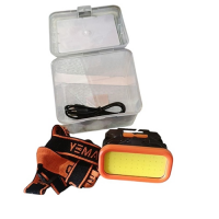 Налобный фонарь BL YM309 COB, с красным и белым светом, аккумуляторный