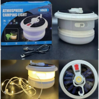 Кемпинговый фонарь BL YX669, с солнечной панелью, RGB, LED-лента 10 м