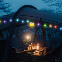 Кемпинговый фонарь BL YX669, с солнечной панелью, RGB, LED-лента 10 м