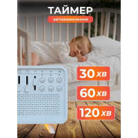 Генератор белого шума 4 в 1, Bluetooth, со звуками природы