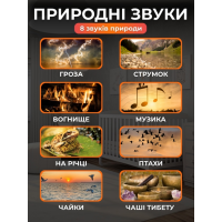 Генератор белого шума 4 в 1, Bluetooth, со звуками природы