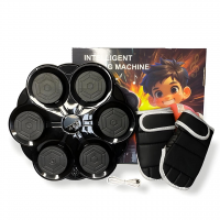 Тренажёр для бокса настенный 25D-4, со светом, музыкой, Bluetooth и перчатками