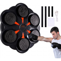 Тренажёр для бокса настенный 25D-4, со светом, музыкой, Bluetooth и перчатками