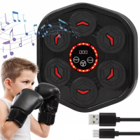Боксерская музыкальная мишень MRA24-DC-08, 6 кнопок, Bluetooth, с перчатками