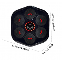 Боксерская музыкальная мишень MRA24-DC-08, 6 кнопок, Bluetooth, с перчатками