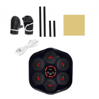 Боксерская музыкальная мишень MRA24-DC-08, 6 кнопок, Bluetooth, с перчатками