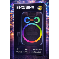 Акустическая система MS-1201BT-W, 50 Вт, с Bluetooth, USB, SD, AUX, FM, с микрофоном