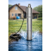 Насос скважинный шнековый 4QGO2-120-1.5, 120 м, 1.5 кВт