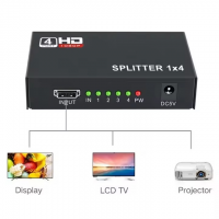 HDMI разветвитель на 4 порта HDMI SPLITTER 1×4 HDMI разветвитель на 4 порта HDMI SPLITTER 1×4