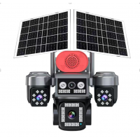 Камера видеонаблюдения HI S9 4G с тремя объективами, 16 МП, с солнечной панелью, сигнализация, поддержка HIEASY Камера видеонаблюдения HI S9 4G с тремя объективами, 16 МП, с солнечной панелью, сигнализация, поддержка HIEASY