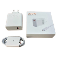 Сетевое зарядное устройство USB 200W, с кабелем USB-C Сетевое зарядное устройство USB 200W, с кабелем USB-C