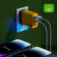 Сетевое зарядное устройство 240W, 2×USB + 3×Type-C, PD