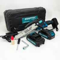 Мини-пила аккумуляторная цепная Krafftec, 36В, 8", 4000 мАч, в кейсе Мини-пила аккумуляторная цепная Krafftec, 36В, 8", 4000 мАч, в кейсе