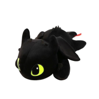 Мягкая игрушка «Дракон Беззубик», 40 см, белый/чёрный